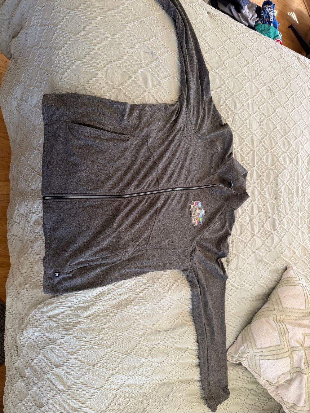 Cutter & Buck Charcoal Gray Full-Zip Athletic Jacket